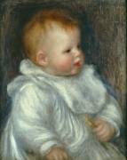 Portrait of Coco Against a Blue Background (Auguste Renoir) - Muzeo.com
