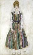 Portrait of Edith Schiele, the artist's wife (Egon Schiele) - Muzeo.com