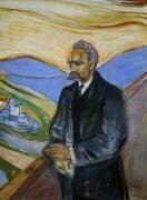 Portrait of German philosopher Friedrich Nietzsche (Edvard Munch) - Muzeo.com
