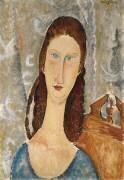 Portrait of Jeanne Hebuterne (Amedeo Modigliani) - Muzeo.com