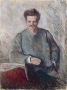 Portrait of Johan August Strindberg (Edvard Munch) - Muzeo.com