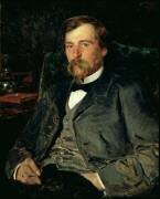 Portrait of the Artist Illarion Mikhailovich Pryanishikov (Vladimir Egorovic Makovsky) - Muzeo.com
