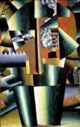 Portrait of the artist Ivan Vasilievich Klyun (Kazimir Malevitch) - Muzeo.com
