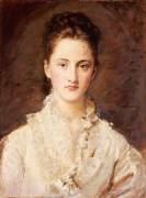 Portrait of the Artist's Daughter, Mary, half length (John Everett Millais) - Muzeo.com