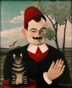 Portrait of the French Writer Pierre Loti (Louis Marie Julien Viaud) (Henri Rousseau) - Muzeo.com