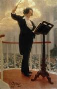 Portrait of the Russian Composer Anton Grigoryevich Rubinstein (Ilya Répine) - Muzeo.com
