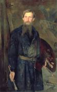 Portrait of Victor Mikhailovich Vasnetsov (Nikolaï Kouznetsov) - Muzeo.com