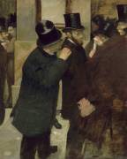 Portraits à la Bourse (Edgar Degas) - Muzeo.com