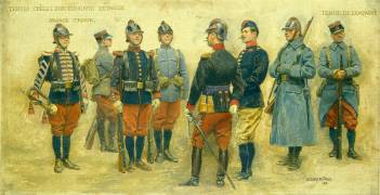 Projets pour les nouveaux uniformes de l'armée française, 1912 (Edouard Detaille) - Muzeo.com
