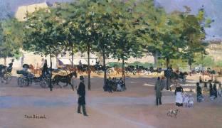 Promenade on a Sunday afternoon (Jean Béraud) - Muzeo.com