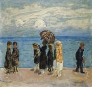 Promenaders at the Seaside (Pierre Bonnard) - Muzeo.com