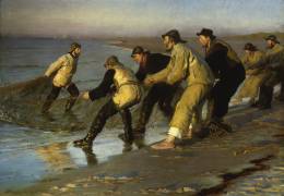 Pulling in the Nets (Peder Severin Kröyer) - Muzeo.com