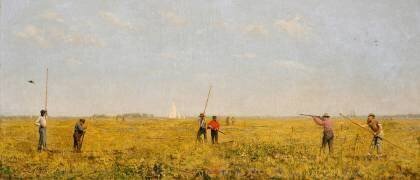 Pushing for Rail (Thomas Eakins) - Muzeo.com