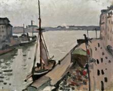 Quai avec bateaux de pêcheurs (Albert Marquet) - Muzeo.com