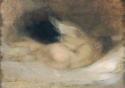 Reclining Nude (Eugène Carrière) - Muzeo.com