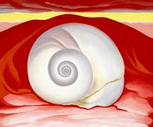 Red Hills with White Shell, 1938 (Georgia O'Keeffe) - Muzeo.com