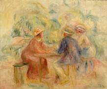 Réunion dans le jardin (Auguste Renoir) - Muzeo.com