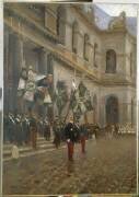 Remise solennelle au général Niox, commandant des Invalides, des six premiers drapeaux ... (Joseph-Félix Bouchor) - Muzeo.com