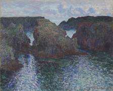 Rocks at Port-Goulphar (Claude Monet) - Muzeo.com