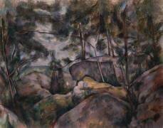 Rocks in the Forest (Paul Cézanne) - Muzeo.com