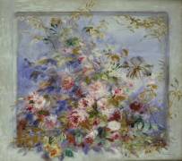 Roses in a Window (Auguste Renoir) - Muzeo.com