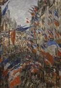 Rue Saint-Denis, fête du 30 juin 1878 (Claude Monet) - Muzeo.com