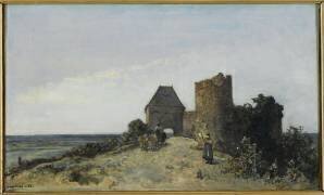 Ruines du château de Rosemont (Nièvre) (Johan Barthold Jongkind) - Muzeo.com
