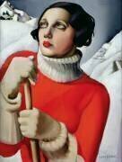 Saint Moritz. 1929. Collection privée (Tamara de Lempicka) - Muzeo.com
