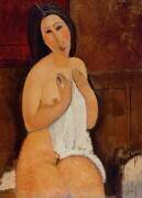 Seated Nude with a Shirt (Amedeo Modigliani) - Muzeo.com