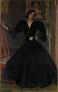 Señora de Sorolla in Black (Joaquin Sorolla y Bastida) - Muzeo.com