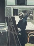 Self Portrait with Easel in the Mirror (Léon Spilliaert) - Muzeo.com