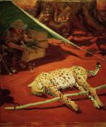 Self-portrait with cheetah (Akseli Gallen-Kallela) - Muzeo.com