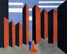 Set design for the second act of Otello, Floral decorations album, 1930 (silkscreen on paper) (Alexandra Exter) - Muzeo.com
