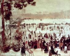 Skaters in the Bois de Boulogne (Auguste Renoir) - Muzeo.com