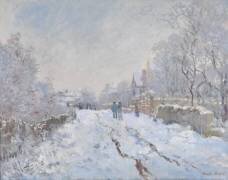 Snow Scene at Argenteuil (Claude Monet) - Muzeo.com