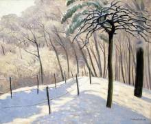 Snowy Landscape in Bois de Boulogne (Félix Vallotton) - Muzeo.com