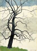 Solitary Tree at the Edge of the Pond (Léon Spilliaert) - Muzeo.com