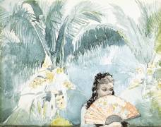 Spanich Girl with Fan (Winslow Homer) - Muzeo.com