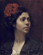 Spanish Girl (William Merritt Chase) - Muzeo.com