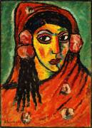 Spanish Girl with a Red Scarf (Alexej von Jawlensky) - Muzeo.com