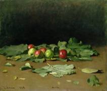 Still Life of Apples and Leaves (Ilya Répine) - Muzeo.com