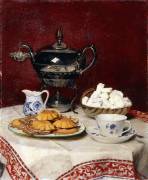 Still Life: Tasteful Tea (Albert Anker) - Muzeo.com