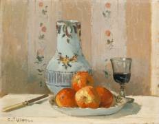 Still Life with Apples and Pitcher (Camille Pissarro) - Muzeo.com