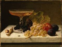 Still Life with Champagne Glass (Emilie Preyer) - Muzeo.com