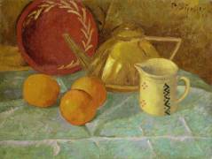 Still Life with Fruit and a Pitcher, or Synchronization in Yellow (Paul Serusier) - Muzeo.com