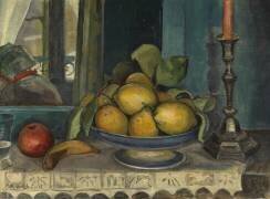 Still Life with Fruit and Candlestick (Jean Marchand) - Muzeo.com