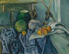 Still Life with Ginger Jar and Aubergine (Paul Cézanne) - Muzeo.com