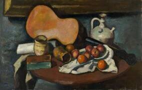 Still life with guitar (Manuel Ortiz de Zárate) - Muzeo.com