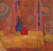 Still Life with Jug and Sculpture on a Table (Alexej von Jawlensky) - Muzeo.com