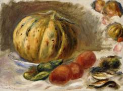 Still Life with Melon and Tomatoes (Auguste Renoir) - Muzeo.com